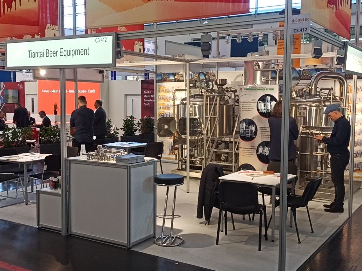 山東天泰啤酒設(shè)備有限公司亮相Drinktec，展現(xiàn)中國啤酒釀造設(shè)備制造實(shí)力